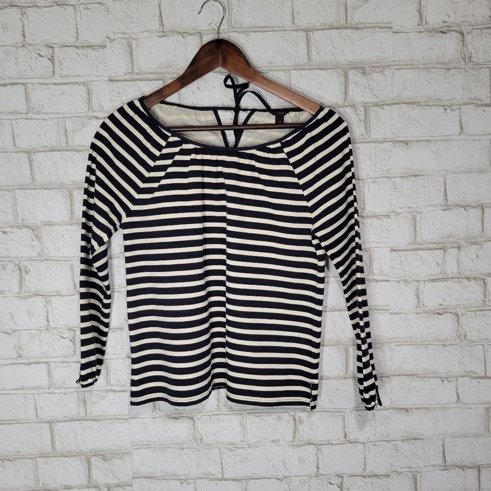 J Crew stripe long sleeve top